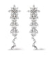 18kt white gold Ghirlanda diamond earrings